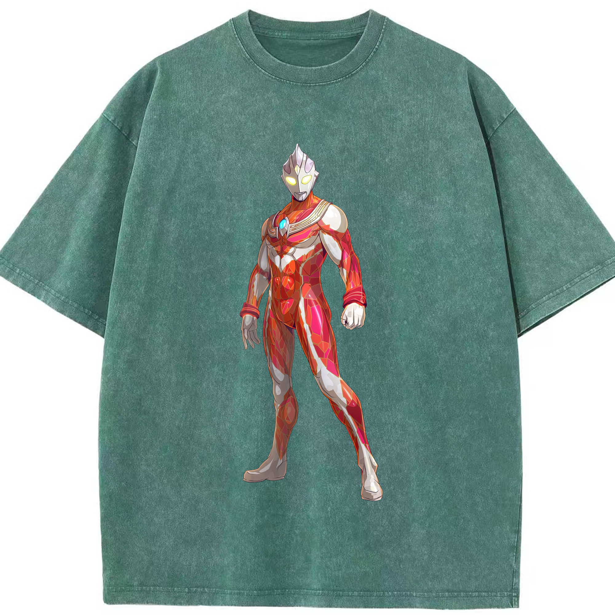 （画像用） ウルトラマン Ultraman 綿100% ヴィンテージ風 半袖Tシャツ（フロントプリント）